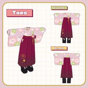 【まめふれ対応】和菓子袴 / WagashiHakama【Mamehinata/Kipfel】 缩略图 3