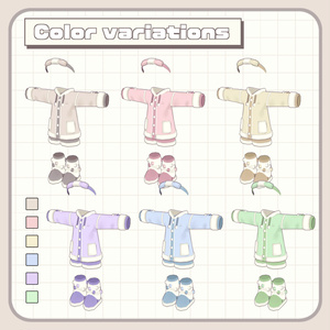 【まめふれ対応】マシュマロパジャマ / MarshmallowPajamas【Mamehinata/Kipfel】 缩略图 5