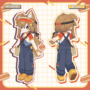 【まめふれ対応】ホットドッグオーバーオール / Hot Dog Overall【Mamehinata/Kipfel】 缩略图 2