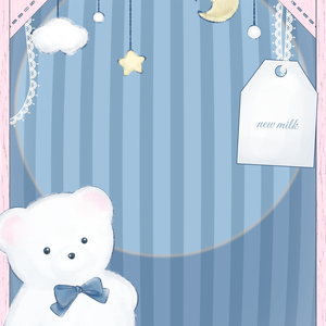 ꒰ ネットプリント素材 ꒱‬ こぐまのひみつきち