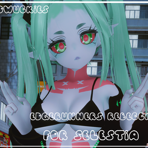 【セレスティア Selestia】Edgerunners Rebecca Texture and Makeup