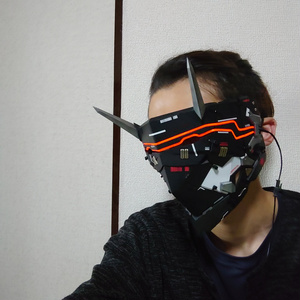 サイバーパンクマスクオプションパーツ<オーガ>Cyberpunk mask optional parts <OGRE>