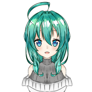 【FaceRig動作確認済】緑色の女の子【お試し価格】