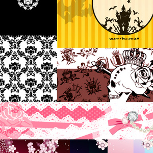 Freebies For Drawing Materials Japanese Pattern フリー素材 浴衣柄 パターン４種 Pixiv