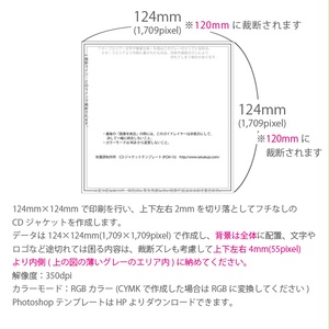 CDジャケット2P(12×12cm)【両面印刷】