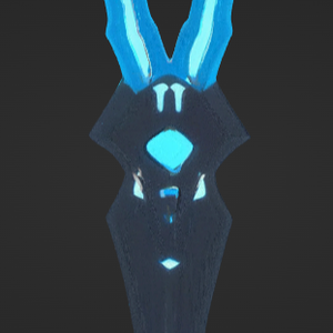 【VRChat想定】サイバーパンク風の光る剣（AI製3Dモデル）