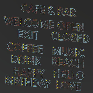＜Cafe&Bar Series＞アルファベット インテリア　Alphabet Interior 缩略图 5