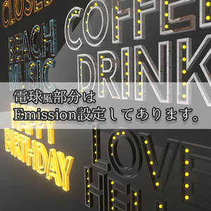 ＜Cafe&Bar Series＞アルファベット インテリア　Alphabet Interior 缩略图 2