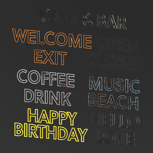 ＜Cafe&Bar Series＞アルファベット インテリア　Alphabet Interior 缩略图 6