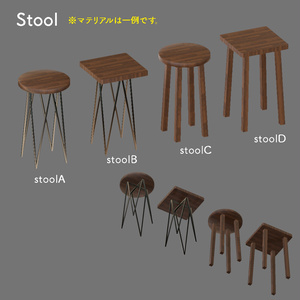 ＜One-Room＞カスタムOK！マテリアル自由！ワンルームにありそうな家具 その1（Blender/FBXデータ付あり） 缩略图 7