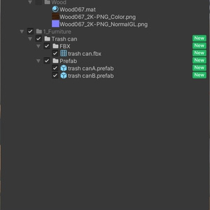 ＜One-Room＞カスタムOK！マテリアル自由！ワンルームに ありそうな家具 その2（Blender/FBXデータ付あり） 缩略图 12