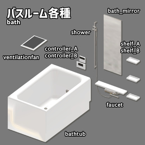 ＜Apartment＞カスタムOK!マテリアル自由!　1Kアパート1室【Japanese-style Apartment room】 缩略图 10