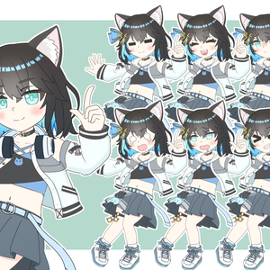 【二次創作】宮舞モカ猫耳立ち絵