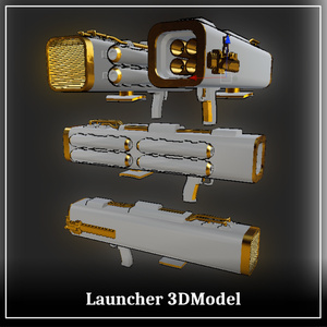 QUAD Launcher 3D Model