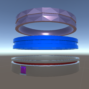 【VRChat想定】リング3種セット【無料】