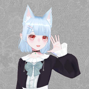 【限定1点】水色ヘアのエルフ耳少女【販売終了】