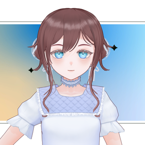 【限定1点】【3D model adopt】レースおだんごヘアの少女【販売終了】