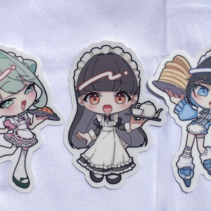 Maid-chan die-cut sticker set of 3