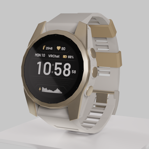 VRChat Smart Watch (Working time, date and heartrate)