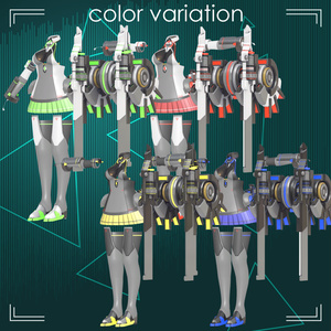 【VRChat向け衣装モデル】『BeginBlade』For:桔梗 Kikyo【専用】 缩略图 8