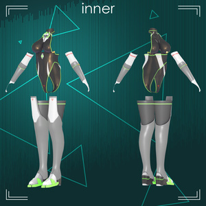 【VRChat向け衣装モデル】『BeginBlade』For:桔梗 Kikyo【専用】 缩略图 4