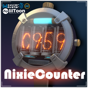【VRChat】NixieCounter【タイマー＆ストップウォッチ】