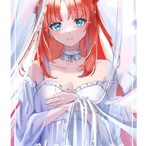 C105　そらねこよほう　火ノ　原神　フリーナ ブランケット　コミケ 非公式原神アクスタ＆タペストリー＆ブランケット - そらねこよ