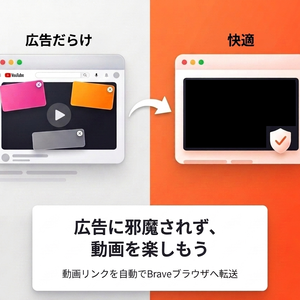 Youtubeを自動でBraveで開くChrome拡張機能「Open in Brave」（windows用）