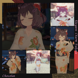 【複数Avatar対応】Elegant Charm Yukata 『浴衣-和奏-』 缩略图 4