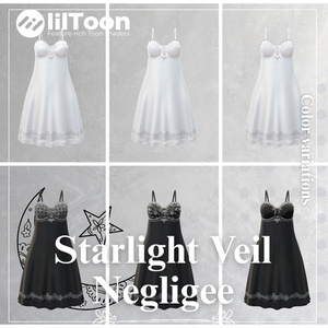 【18Avatar対応】Starlight Veil Negligee『星明かりのルームドレス』 缩略图 6