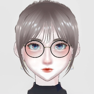 【3D髪】韓国前髪3種×後毛ポニテ【VRoid Studio正式版】