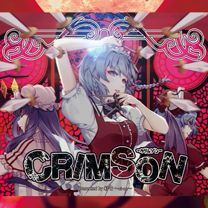 【缶バッチ】CRIMSON -クリムゾン-【正方形 37×37mmクリップピン缶バッジ】