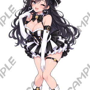POP GIRL🎪black　透過素材