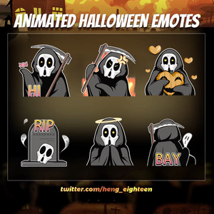 【Twitch Animated Emotes】Animated Halloween (49.9$)