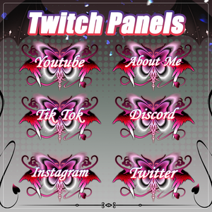 【Twitch Panels】Butterfly Twitch Panels | Panels, Twitch Panels, Youtube Panels, Tiktok Panels
