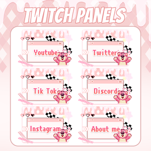【Twitch Panels】Pixel Style Twitch Panels | Panels, Twitch Panels, Youtube Panels, Tiktok Panels