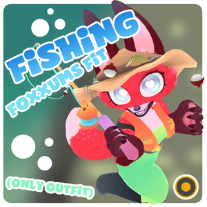 Fishing Foxxums Fit (Only Outfit) VRCFury Drag & Drop