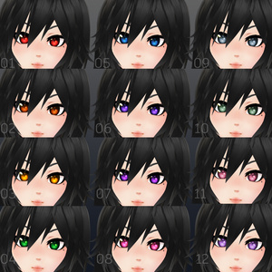 Vroid Eye Texture Pack - VTuber Eye Textures for Vroid Studio 缩略图 2