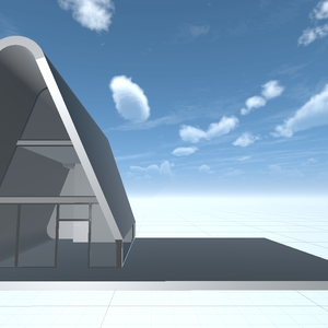 【建築フレーム】Vrchat三角形の家 unity自作 house