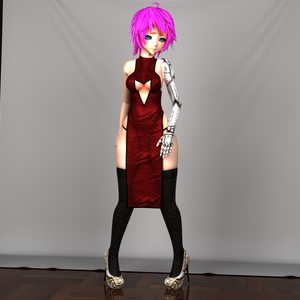 Red Cheongsam (chinese dress)