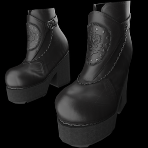 Gothic Shoes 3D Model - Embrace the Dark Elegance!