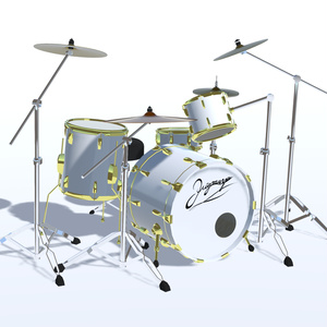 シンバルが揺れるドラムセット Drum set - 3点セット（VRChat想定） 缩略图 7