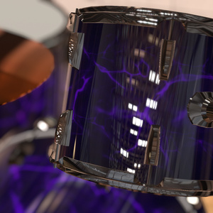 シンバルが揺れるドラムセット Drum set - 3点セット（VRChat想定） 缩略图 3