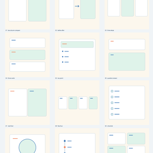 SNS図解レイアウト12種｜比較・手順・Q&Aを組み立てる編集用SVG