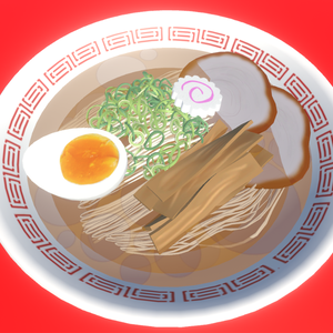 高級ラーメン3Dモデル (高ポリ) - Japanese food Ramen 3D model (High poly)