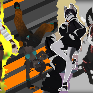 オリジナル3Dモデル　Mina,Mizuku,Mitsuki,Mikaze