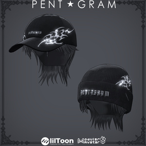 Cap&Knit hat（髪型付き）