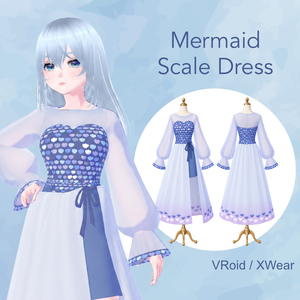 Mermaid Scale Dress｜マーメイドスケールドレス【VRoid・XWear対応】