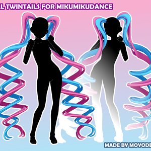 【MMD髪】Dual Twintails