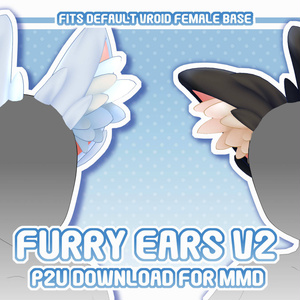 [MMD] Furry Ears (V2)